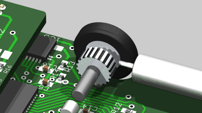 Optical wheel encoders - bottom view
